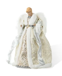 Glitzhome 16 H Polyvinyl chloride Christmas Elegant Angel Tree Top