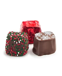 Frango Chocolates Holiday Decorated Milk Mint Box of Chocolates, 25 Piece