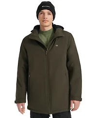 Champion Men's Performance Hooded, Faux Sherpa-Lined Peacoat Jacket