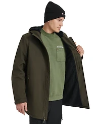 Champion Men's Performance Hooded, Faux Sherpa-Lined Peacoat Jacket