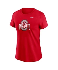 Nike Women's Scarlet Ohio State Buckeyes Primetime Evergreen Logo T-Shirt