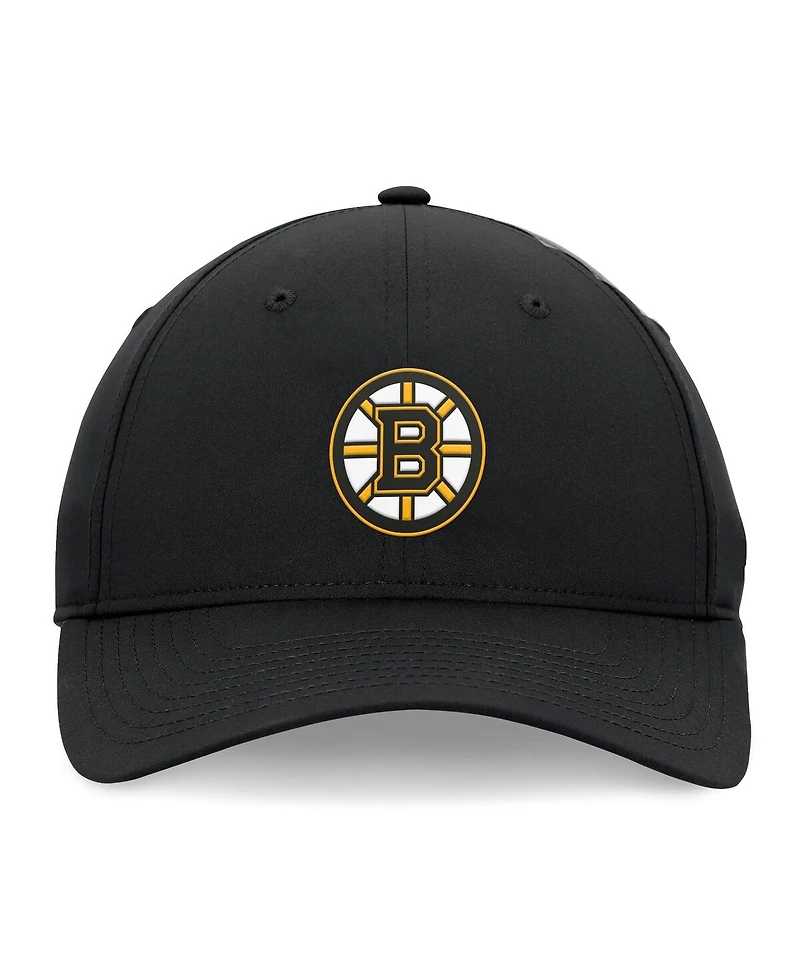 Fanatics Signature Men's Black Boston Bruins Front Office Ripstop Adjustable Hat