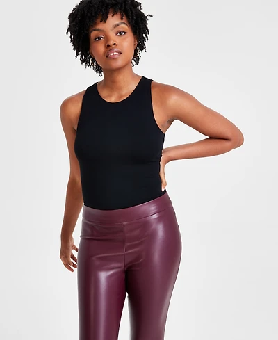 Bar Iii Women's Sleeveless Jersey Bodysuit, Created for Macy's