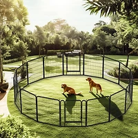 Streamdale Rust-Resistant Pet Wire Fence with Versatile Shapes and Auto Lock