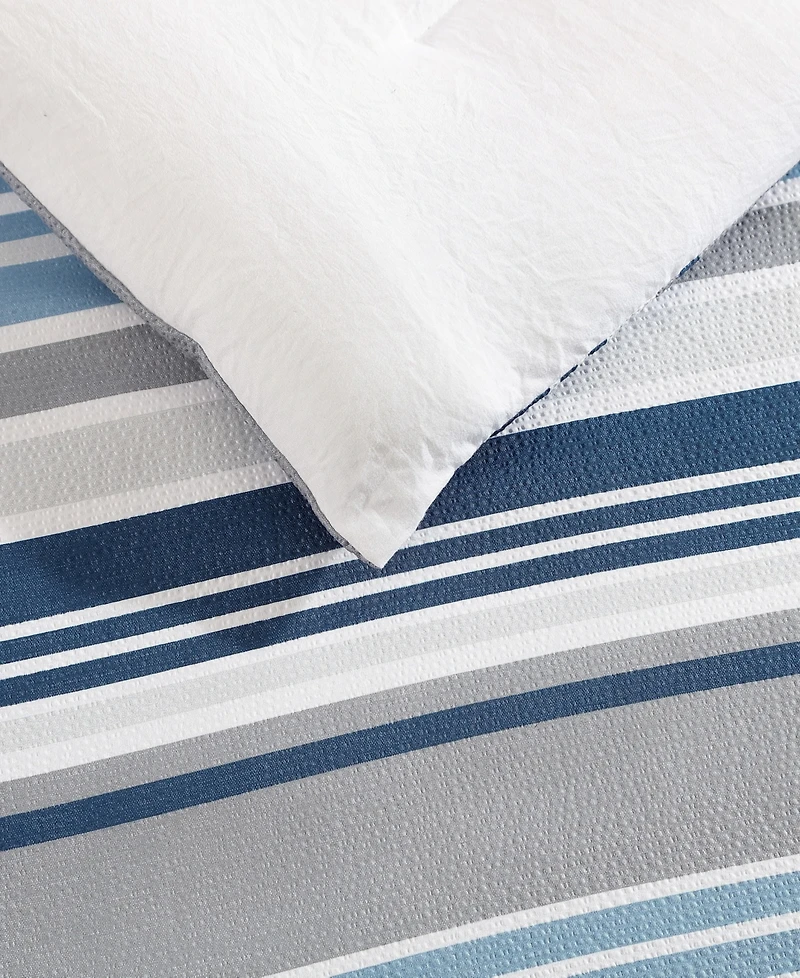 Closeout! Nautica Bradlee 3 Piece Comforter Set, King
