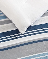 Closeout! Nautica Bradlee 3 Piece Comforter Set, King
