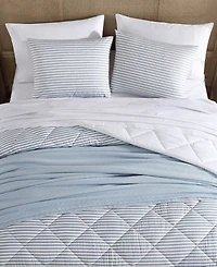 Closeout! Nautica Windsor Seersucker 3 Piece Comforter Set, King