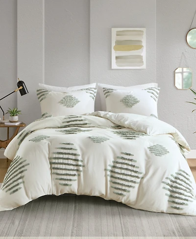 Ink+Ivy Tahli Tufted Chenille 3-Pc. Duvet Cover Set, King/California King
