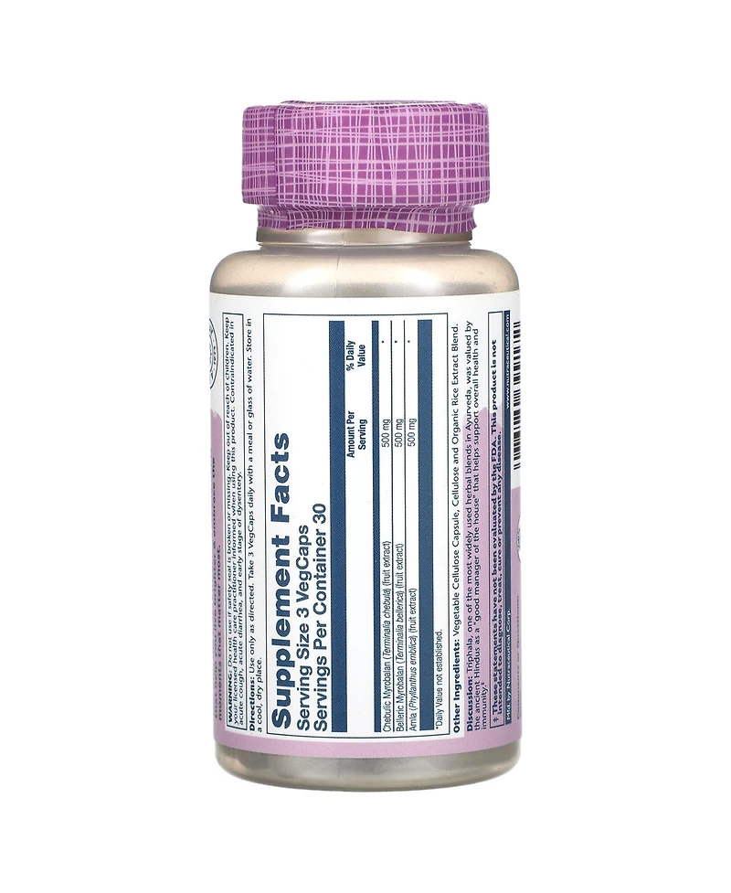 Solaray Vital Extract Triphala - 90 VegCaps