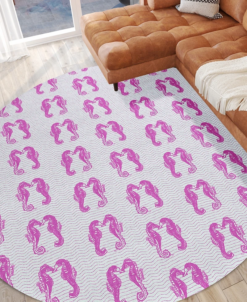 Dalyn Seabreeze Washable SZ15 8'x8' Round Area Rug