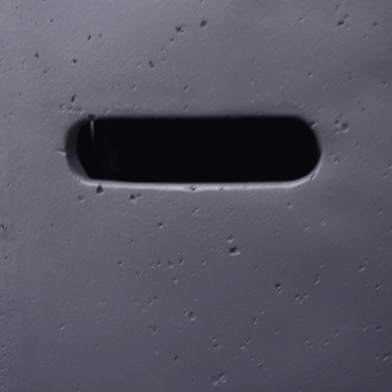 Simplie Fun Cozy Outdoor Warmth Dark Grey Concrete Fire Table with Propane Tank Space