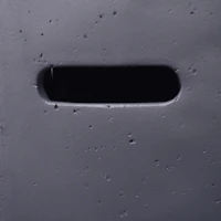 Simplie Fun Cozy Outdoor Warmth Dark Grey Concrete Fire Table with Propane Tank Space