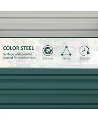 Giant 4' x 4' Metal Raised Garden Bed for Strong Root Growth