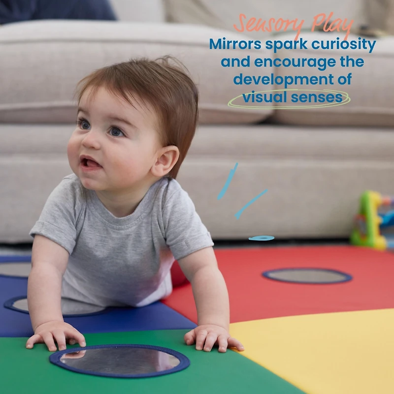 ECR4Kids SoftZone 123 Look at Me Activity Mat, Contemporary