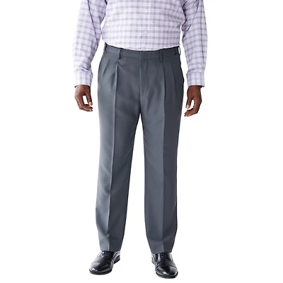 KingSize Big & Tall Easy Movement Pleat-Front Expandable Dress Pants
