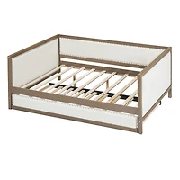 Streamdale Daybed with Trundle and Nailhead Accents
