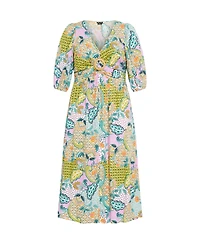 City Chic Plus Size Daydream Print Maxi Dress