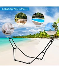 Slickblue Indoor and Outdoor Hammock Frame Heavy Steel Frame Hanging Hooks