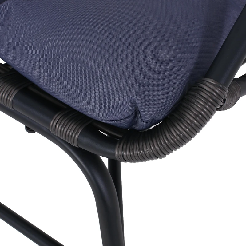 Streamdale Grid Rattan Basket Chair with Cozy Comfort