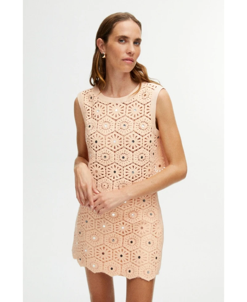 Nocturne Women's Embroidered Mini Skirt