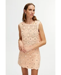Nocturne Women's Embroidered Mini Skirt