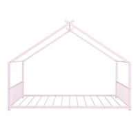 Streamdale Full Metal House Bed, White