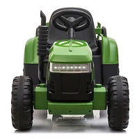 Streamdale Kids Ride-On Tractor with Trailer & Lights, Perfect Gift for Ages 3-6