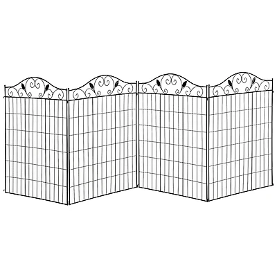Elegant Vine Pattern Yard Fencing for Path Edging and Flower Borders