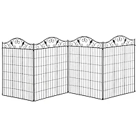 Elegant Vine Pattern Yard Fencing for Path Edging and Flower Borders