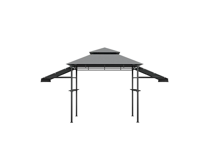 Slickblue 13.5 x 4 Feet Patio Bbq Grill Gazebo Canopy with Dual Side Awnings