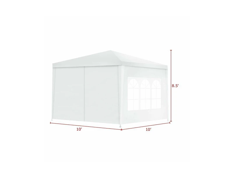 Slickblue 10 x 10 Feet Outdoor Side Walls Canopy Tent with 4 Removable Sidewalls