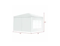 Slickblue 10 x 10 Feet Outdoor Side Walls Canopy Tent with 4 Removable Sidewalls