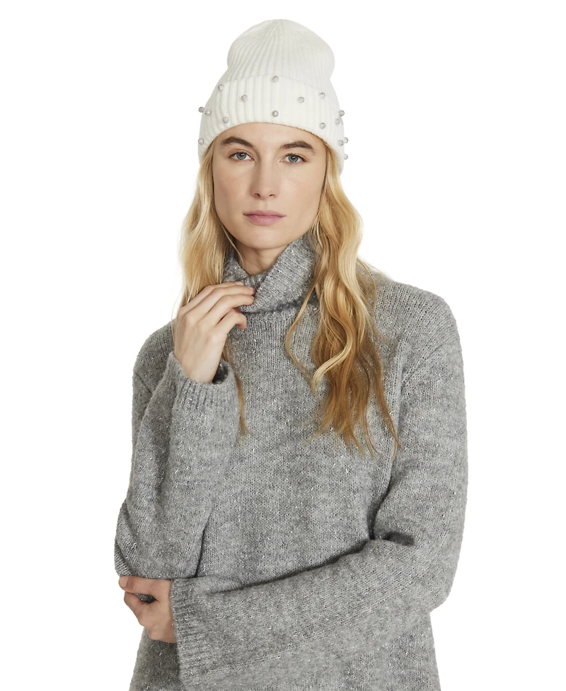 Steve Madden Women's Ballin' Embellished Beanie