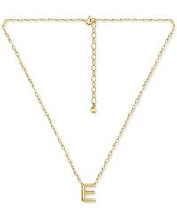 Giani Bernini Initial E Pendant Necklace in 18k Gold-Plated Sterling Silver, 16" + 2" extender, Created for Macy's