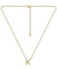Giani Bernini Initial K Pendant Necklace in 18k Gold-Plated Sterling Silver, 16" + 2" extender, Created for Macy's