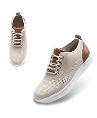 Alpine Swiss Men's Brad Lightweight Dress Sneakers – Breathable Mesh Oxford Shoes for Business Casual & Everyday Comfort with Cushioned Sole