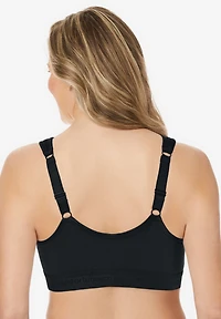 Comfort Choice Women's Plus Wireless Front-Close Lounge Bra