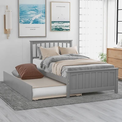 Streamdale Twin Size Platform Bed With Trundle