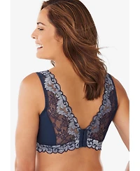 Comfort Choice Women's Plus Lace Leisure Bralette