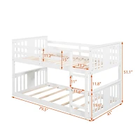 Streamdale Twin Over Twin Bunk Bed With Ladder