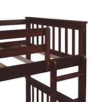 Streamdale Twin-Over-Twin Bunk Bed With Ladders And Two Storage Drawers