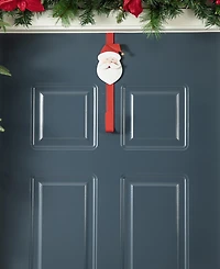 Glitzhome 14 H Set of 3 Christmas Metal Elf, Snowman Santa Wreath Hanger