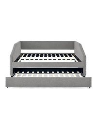 Streamdale Twin Daybed with Trundle & Tufted Headboard