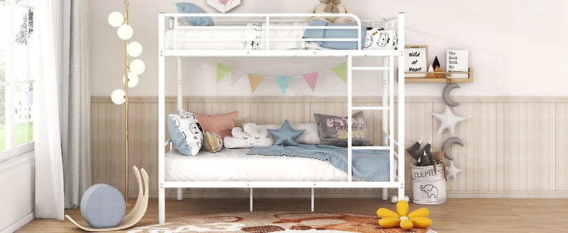 Streamdale Full Over Metal Bunk Bed, White