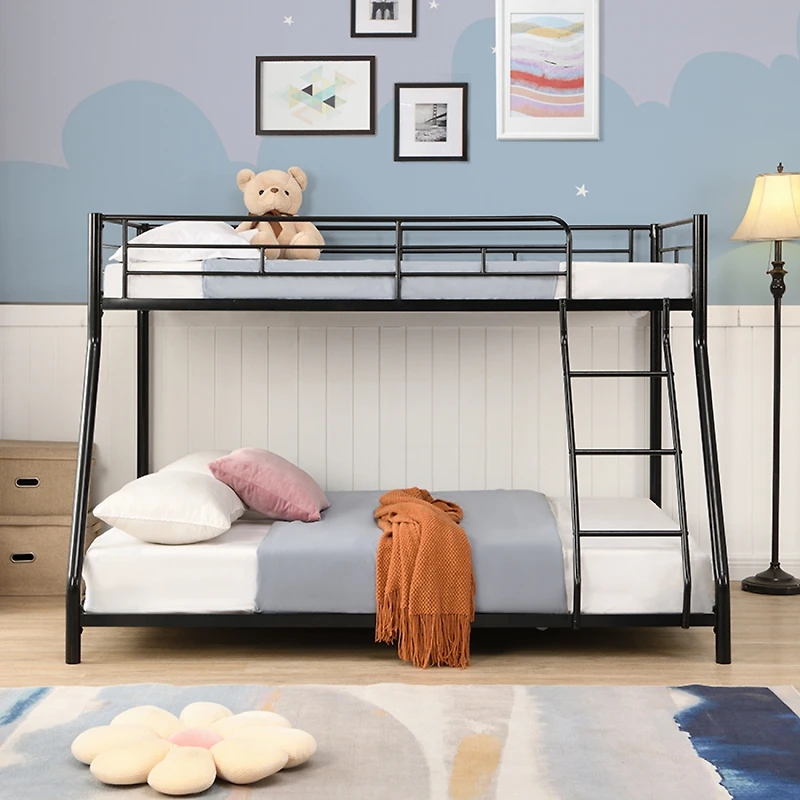 Simplie Fun Metal Bunk Bed Tf Black