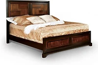 Streamdale Furniture Acacia Walnut Transitional Queen Bed
