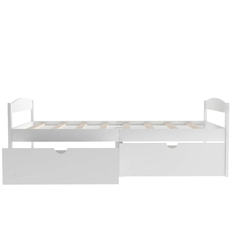 Streamdale Twin Platform Bed, With Two Drawers