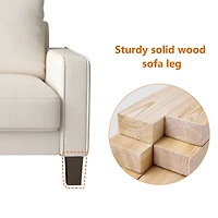 Streamdale Modern Living Room Furniture Loveseat In Fabric