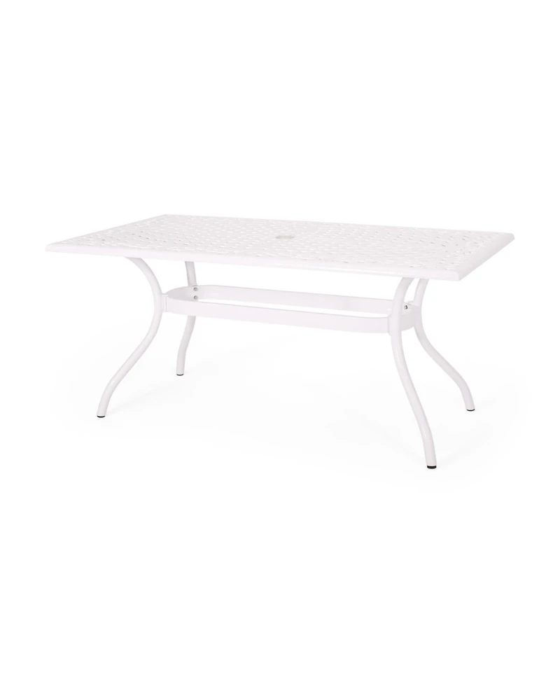 Streamdale Elegant Lattice Design Cast Aluminum Outdoor Dining Table
