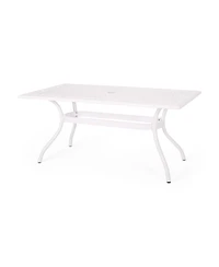 Streamdale Elegant Lattice Design Cast Aluminum Outdoor Dining Table